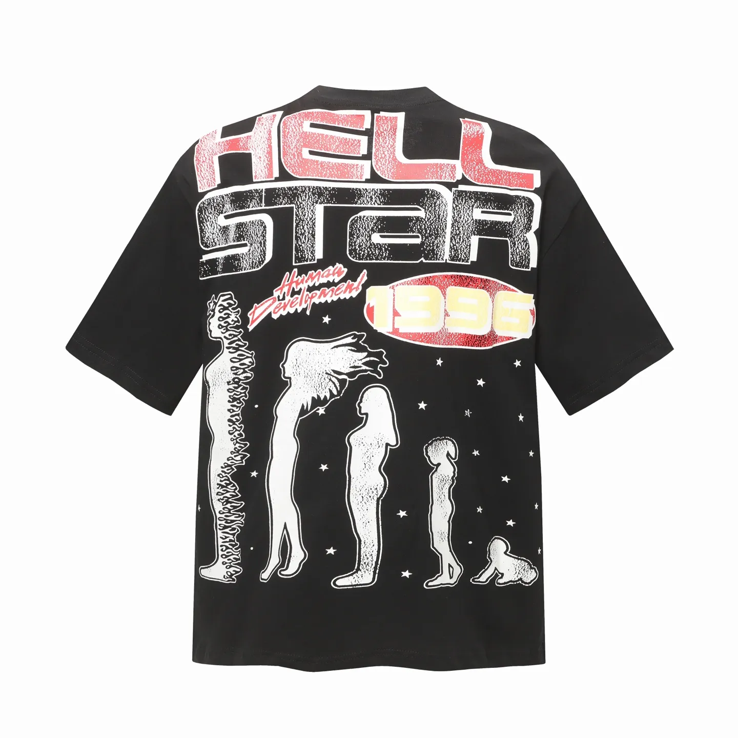718#Black/White/ I P54 In Stock Hellstar 、 T （fabric):32 240 Sizes（size）：S-M- L- X L （colour）：White、Black.